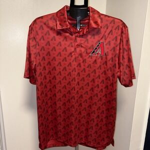 Budweiser Arizona Diamondbacks MLB Baseball Red Polo Shirt Adult XL